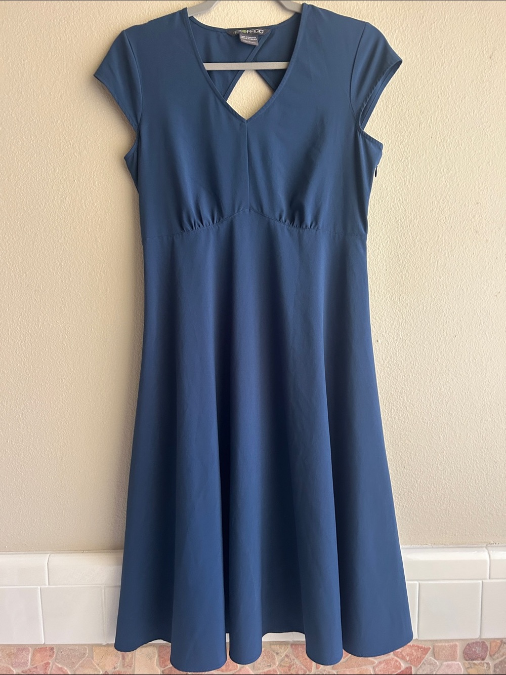 ExOfficio short sleeve fit & flare travel ready dress
